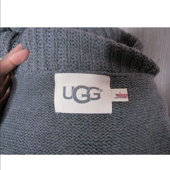 UGG Womens Cotton-Cashmere Tunic Cowl Neck SweateR - Picture 5 of 5